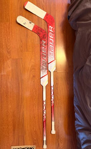 2 pk Intermediate Bauer Vapor 3X Regular Goalie Stick 24" Paddle (Used)