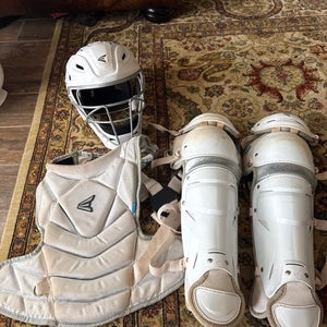White Easton Jen Schro The Very Best Catcher's Set (Used)