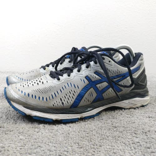 Asics Gel Kayano 23 Mens Size 8 Running Shoes Gray Blue Sneakers Low Trainers