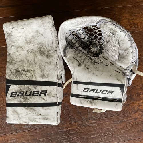 Bauer Digiprint Hyperlite/Mach Goalie Glove and Blocker set