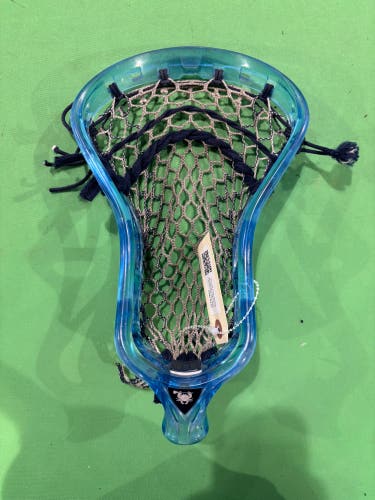 Blue ECD Lacrosse Ion Custom Used Stringing Head