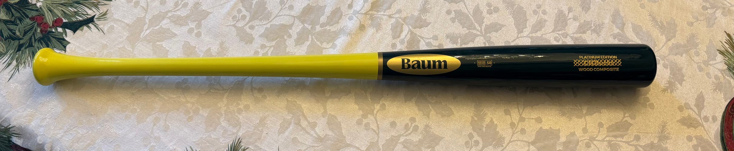 Baum Platinum Stock Wood Composite BBCOR Certified Bat (-3) 30 oz 33" (New)