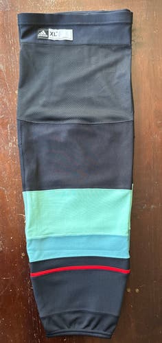 Seattle Kraken Senior XL+ Adidas Socks Pro Stock (New) Home Blue