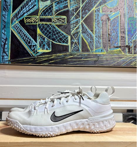 Nike Alpha Huarache 7 Pro Turf Shoes: Size 11.5 - White