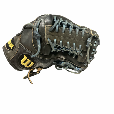Used Wilson A2000 GLOVE BB/SB Glove RH Throw Black 11" 11834-S000051531