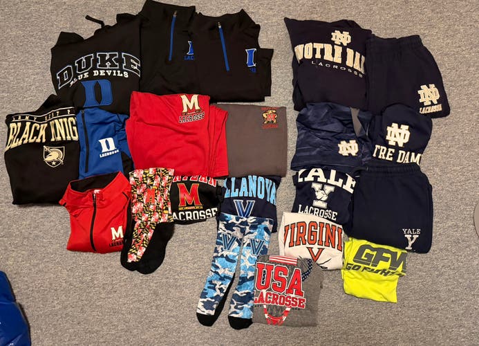 First Come First Serve! Lacrosse Clothing Never To Find Again! Will sell fast! Act fast!