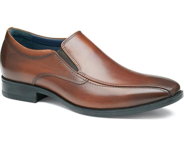 Johnston & Murphy Gibbons Run-Off Men's US 8.5 Brown Leather Dress Shoes RHS4958