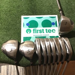 Powerbilt Grand Slam Oversize Full Set D, 3W, 5W, 4-PW True Temper Steel Shafts