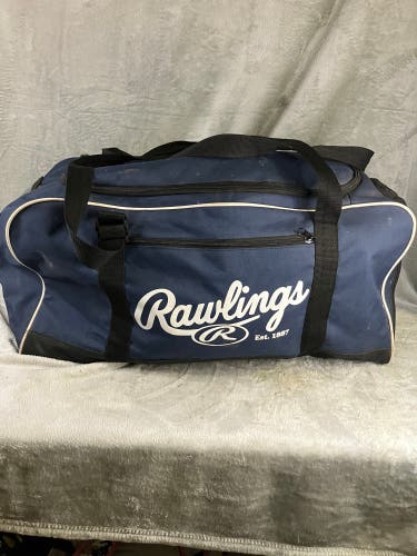 Blue Rawlings Catcher's Bag 25”x12”x15” (Used)