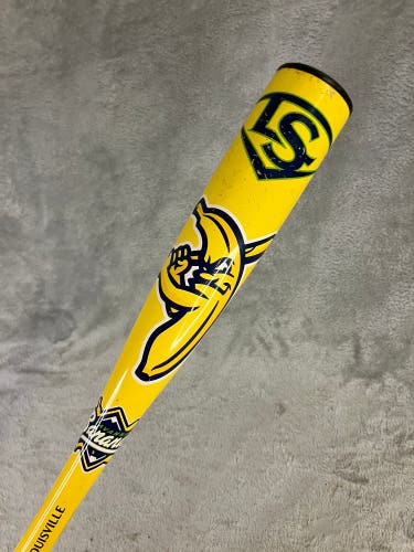 Louisville Slugger Savannah Bananas Alloy Bat USABat Certified (-12.5) Alloy 11 oz 24" (Used)