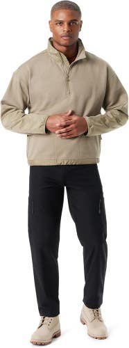 Bass Outdoor Sweatshirt Men's XL Overland Trek Convertible Hood 1/4-Zip MAC136