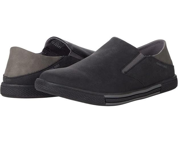Kenneth Cole Reaction Center Liam Sneakers Boys US 3 Black Slip On Shoes JOBB893