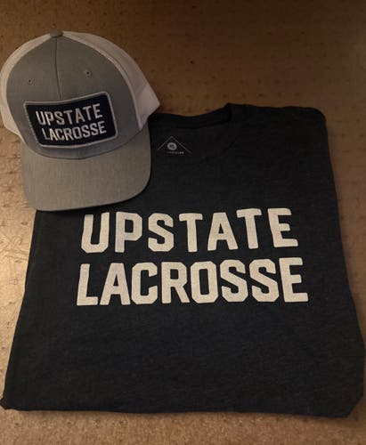 Powell Upstate NY Lacrosse Hat & T Shirt Bundle (Size XL Shirt)