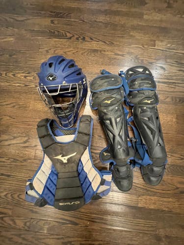 Mizuno Samurai Catcher's Set Youth Grey/Navy (Used)