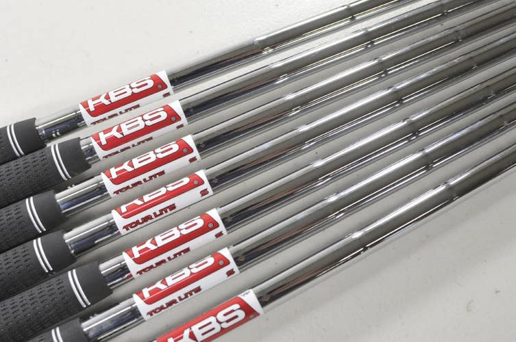 KBS Tour Lite Stiff Flex 7pc Iron Shaft Set Steel .370" 36.75"-34" #218812