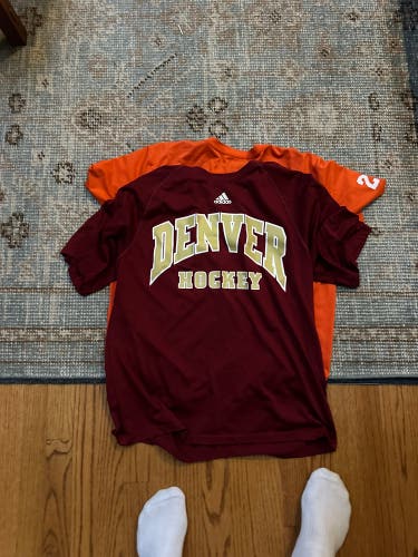 Denver hockey Large Men's Adidas Shirt (Used)