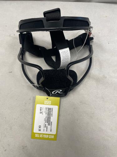 Used Rawlings FIELDERS MASK BB/SB Fielders Mask Black One Size 11490-S000273657