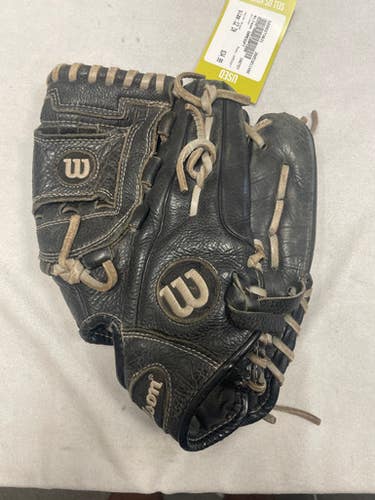 Used Wilson GAMESOFT BB/SB Glove RH Throw Black 12" 11490-S000273631