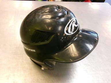 Used Rawlings HELMET Batting Helmet No Mask Black SM 11339-S000202565