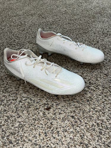 White Adidas Cleats Size 11