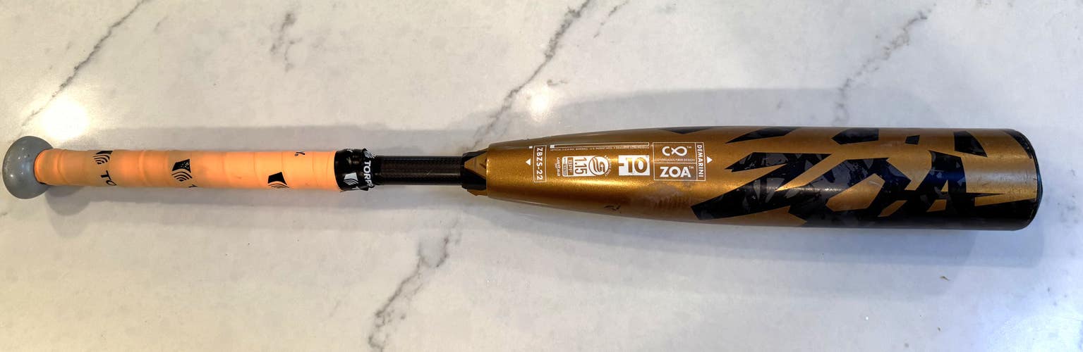 2023 DeMarini Zoa Composite USSSA Certified Bat (-10) 18 oz 28" (Used)
