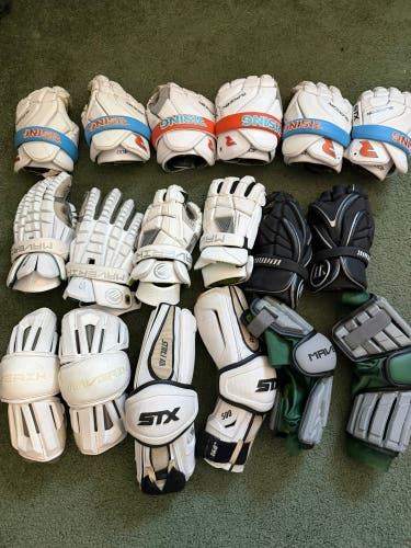 Lacrosse glove and arm guard bundle! Act quick!
