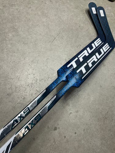 2 Pack 24” Paddle Senior True AX9 Pro Stock NHL Goalie Stick Blue / White
