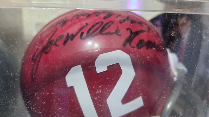 SIGNED ALABAMA legends JOE NAMATH AND NICK SABAN