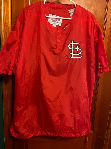 Vintage Starter St. Louis Cardinals Diamond Collection Batting Jacket - Red (XL)