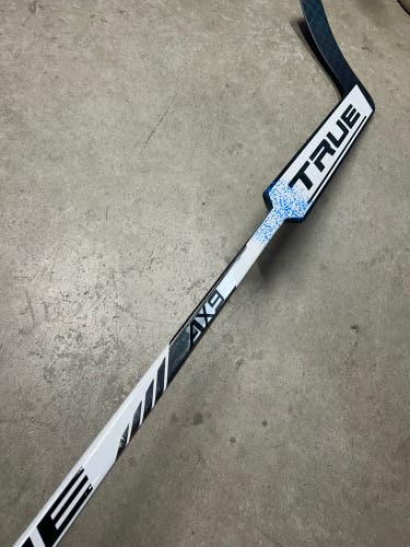 24” Paddle Senior True AX9 Pro Stock NHL Goalie Stick White/Blue