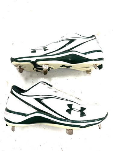 Used Under Armour AUTHENTIC COLLECTION BB/SB Cleats White Senior 6.5 11860-S000267154