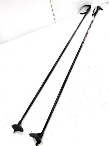 Used Alpina TR Mens XC Ski Poles Black 145 cm / 57 in 11860-S000309063