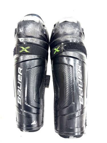 Used Bauer X Junior Shin Guards Black 12" 11860-S000309249