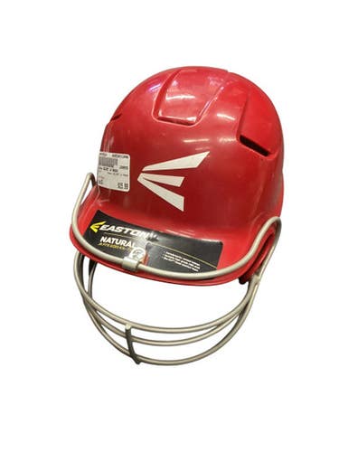Used Easton HELMET W MASK Batting Helmet w/Mask Maroon One Size 11846-S000105338