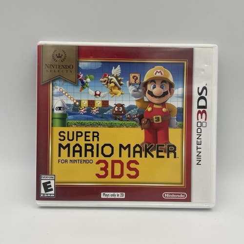 Super Mario Maker for 3DS - Complete  - Nintendo 3DS - Tested Free Shipping