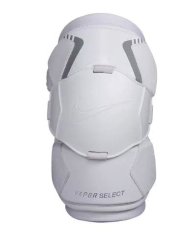 Nike Vapor Select Lacrosse Arm Pad Pair Left/Right Size Large White/Gray Elbow