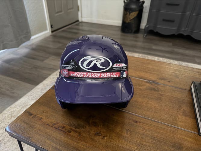 Rawlings Mach Batting Helmet Purple Senior size  (New)