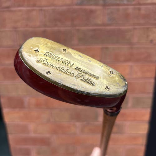 Swilken St. Andrews Presentation Putter RH Hickory Shaft Wood Mallet 34"