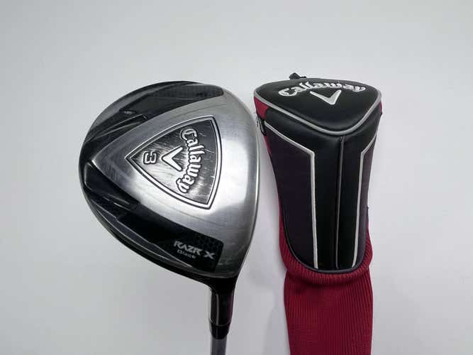 Callaway Razr X Black 3 Fairway Wood 15* 60g Regular RH HC Midsize Grip