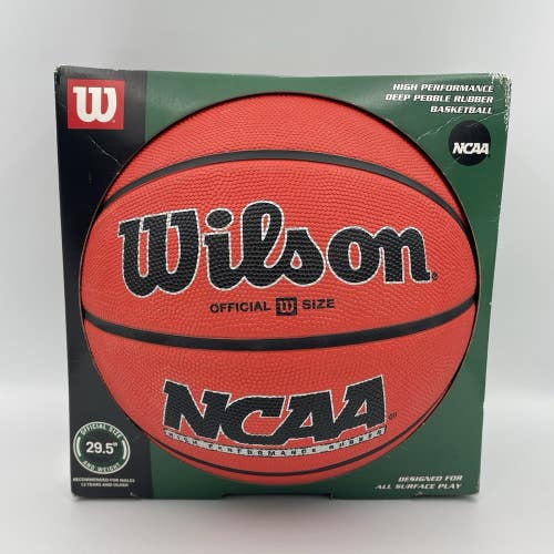 Vintage Wilson NCAA Official Size High Performance Rubber Basketball NEW IN BOX
