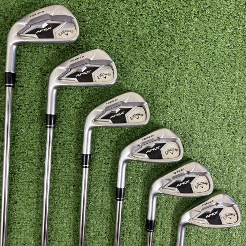 Callaway Apex 19 Iron Set 5-PW Elevate 95g Regular Flex Left Handed -1/4 Short
