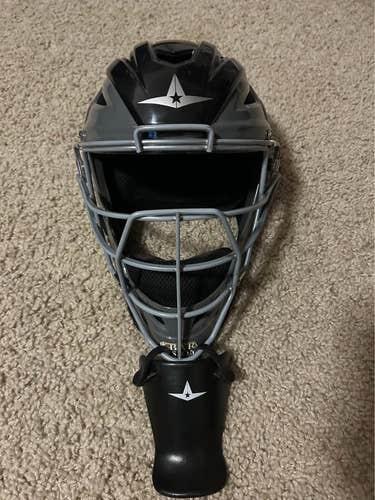 Black/Gray All Star MVP Pro Catcher's Helmet (Used)