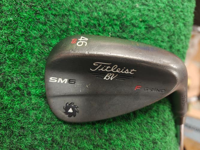Titleist Vokey SM6 Black Pitching Wedge PW 46 Degree 46.08 F Grind Nice