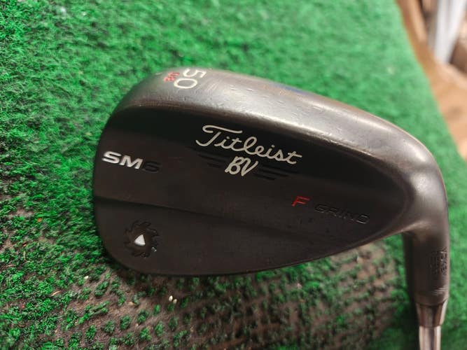 Titleist Vokey SM6 Black Gap Wedge GW 50 Degree 50.08 F Grind Nice