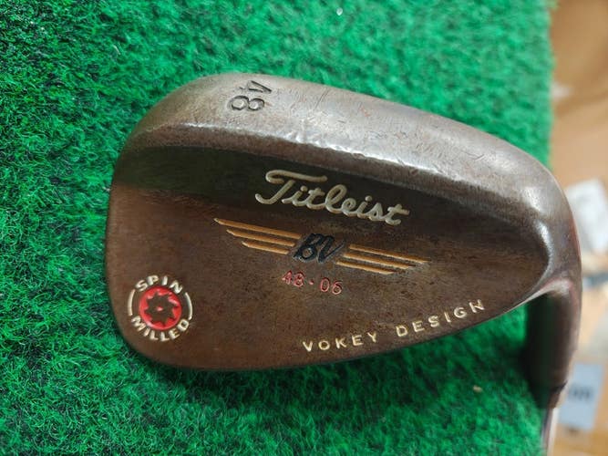 Titleist Vokey Spin Milled Raw Pitching Wedge PW 48 Degree 48.06 Nice