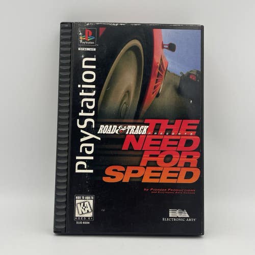 The Need for Speed (Sony PlayStation 1, 1996) Long Box - No Manual (Look + Read)