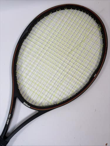 Wilson Pro Staff Largehead Tennis Racket, 4 3/8" Grip, 27", w/ cover