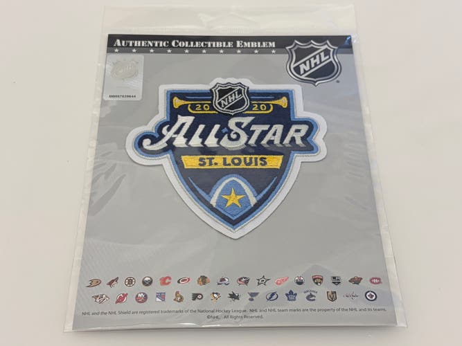 Authentic NHL 2020 All-Star Game St. Louis Collectable Emblem Jersey Patch NEW