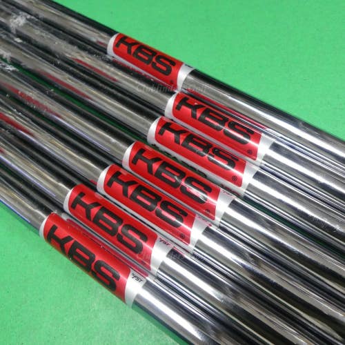 KBS $-Taper S-Taper 120 .355 Stiff Flex Pulled Steel Iron Shafts SET OF 7