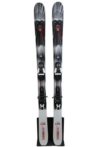 USED 2026 Line Honey Badger 166cm Skis with Atomic Strive 11 Bindings